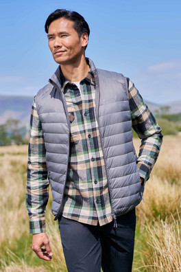 Featherweight Mens Down Gilet - Grey