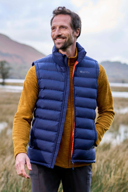 Seasons Mens Padded Gilet - Navy