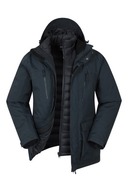 Correspondent II Mens Down 3 In 1 Jacket - Navy