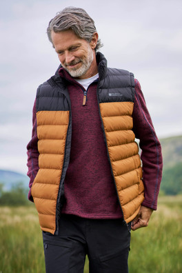 Seasons Mens Padded Gilet - Gold
