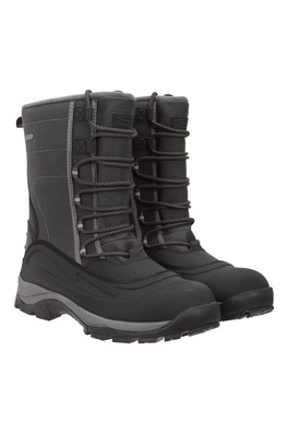 Park Mens Snow Boots - Charcoal