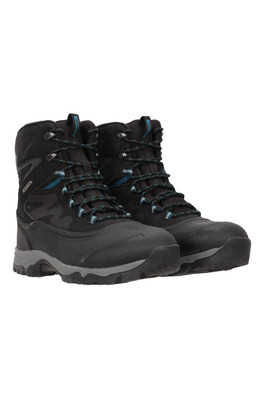 Ultra Piste Basher Mens Waterproof Snow Boots - Black