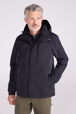 Thunderstorm Mens 3 in 1 Waterproof Jacket - Dark Grey