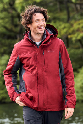 Thunderstorm Mens 3 in 1 Waterproof Jacket - Red