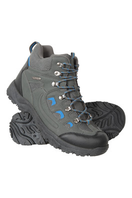 Adventurer Mens Waterproof Hiking Boots - Dark Grey
