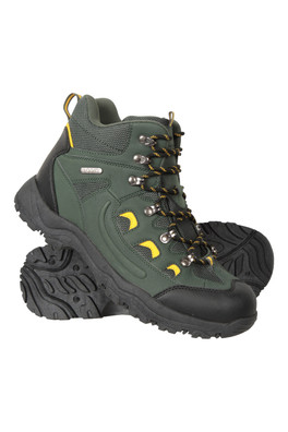 Adventurer Mens Waterproof Hiking Boots - Green