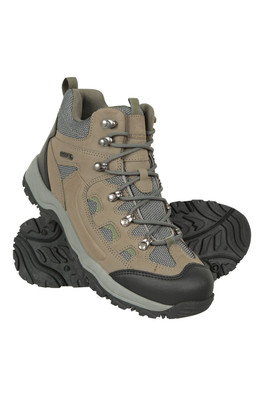 Adventurer Mens Waterproof Hiking Boots - Khaki