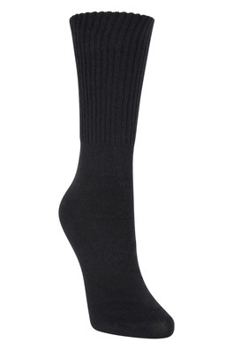 Womens Lightweight Double Layer Anti-Chafe Walking Socks - Black