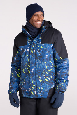 Mens Ski Jacket and Pant Set - Dark Blue