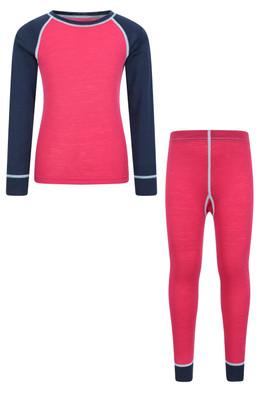 Kids Merino II Base Layer Set - Purple