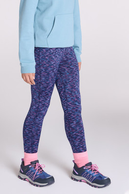 Kayleigh II Space Dye Kids Leggings - Indigo