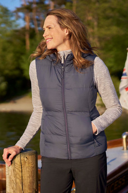 Astral II Womens Padded Gilet - Dark Grey