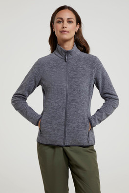 Snowdon Melange II Womens Full-Zip Fleece - Charcoal