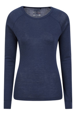 Merino Womens Base Layer Top II - Navy