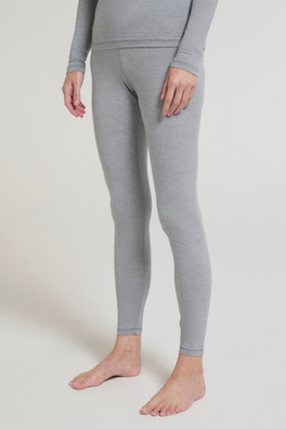 Merino II Womens Base Layer Pants - Light Grey