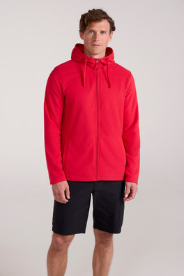 Camber Mens Fleece Hoodie - Active Red