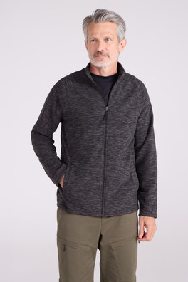 Snowdon II Mens Full-Zip Fleece Jacket - Charcoal