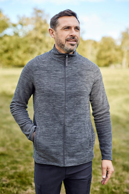 Snowdon II Mens Full-Zip Fleece Jacket - Charcoal