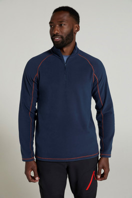 Ashbourne II Mens Half-Zip Fleece - Navy