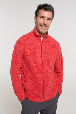 Snowdon II Mens Full-Zip Fleece Jacket - Red