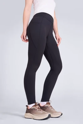 Blackout High-Waisted Womens Full-Length Leggings - Black