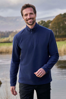 Camber II Mens Half-Zip Fleece - Navy
