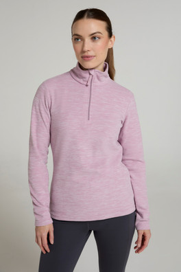 Snowdon Melange Womens Fleece - Light Pink