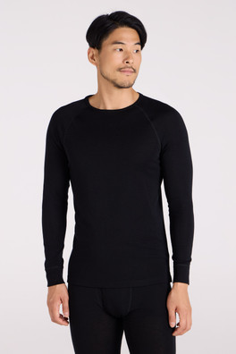 Merino Mens Baselayer Top - Black