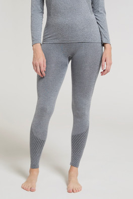 Off Piste II Womens Thermal Leggings - Light Grey