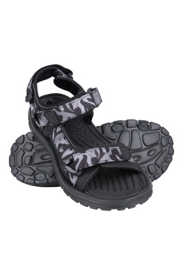 Camo Crete Mens Sandals - Dark Grey