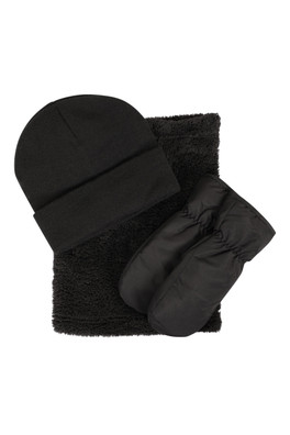 Kids Winter Accessories Set - Black