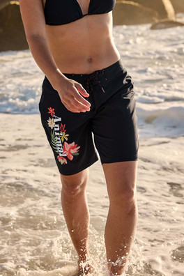 Nora Womens Classic Boardshorts - Black