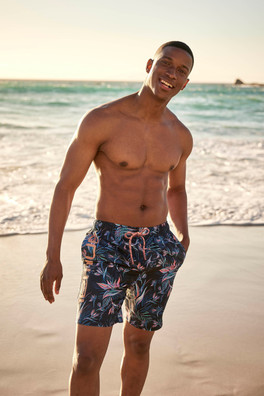 Deep Dive Mens Printed Boardshorts - Pink