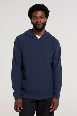 Mountain Essentials Mens Fleece Hoodie - Navy