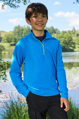 Camber II Kids Half-Zip Fleece - Cobalt
