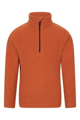 Camber II Kids Half-Zip Fleece - Rust