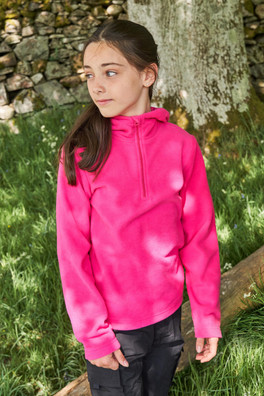Camber II Kids Fleece Hoodie - Dark Pink