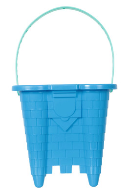 Large Moulded Sandcastle Bucket - Blue