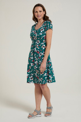 Mountain Essentials Lora Womens Skater Dress - Teal