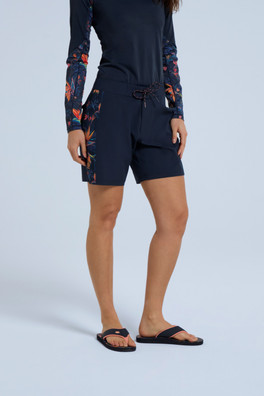 Lenora Womens Printed Boardshorts - Orange