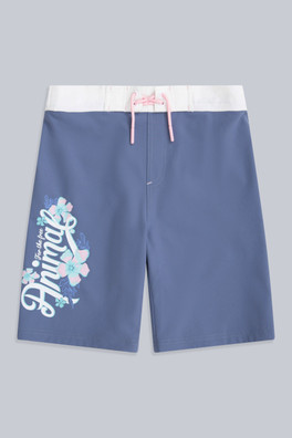 Nora Girls Classic Boardshorts - Blue