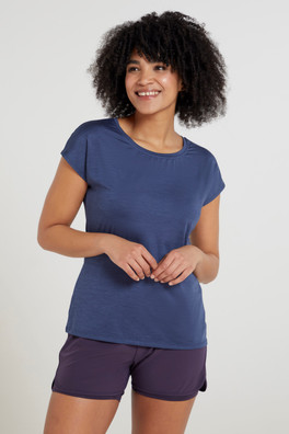 Panna II Womens UV Loose T-Shirt - Navy