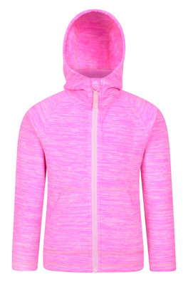 Snowdonia II Kids Hoodie - Bright Pink