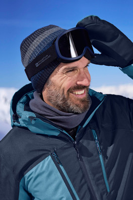 Unisex Black Ski Goggles - Navy