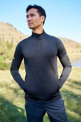 Core Mens Half-Zip Midlayer - Black