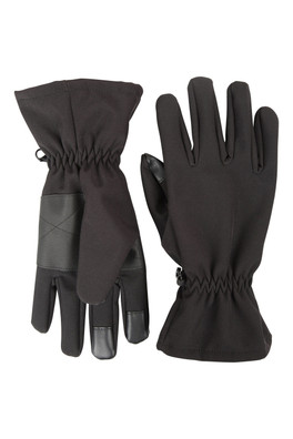 Water Repellent Windproof Gloves - Black