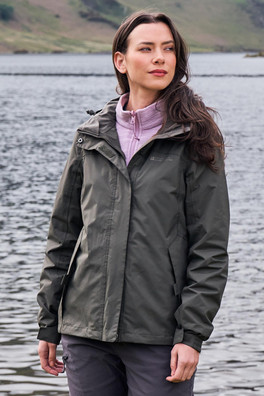 Storm 3 in 1 Womens Waterproof Jacket - Khaki