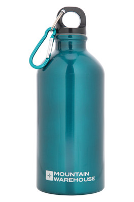 0.5L Metallic Finish Bottle with Karabiner - Teal