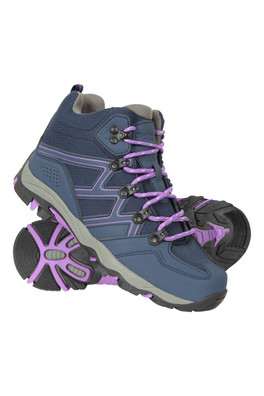 Oscar Kids Walking Boots - Dark Purple