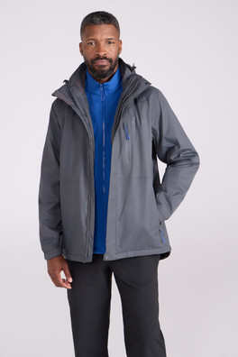 Bracken Extreme Mens 3 In 1 Waterproof Jacket - ALG